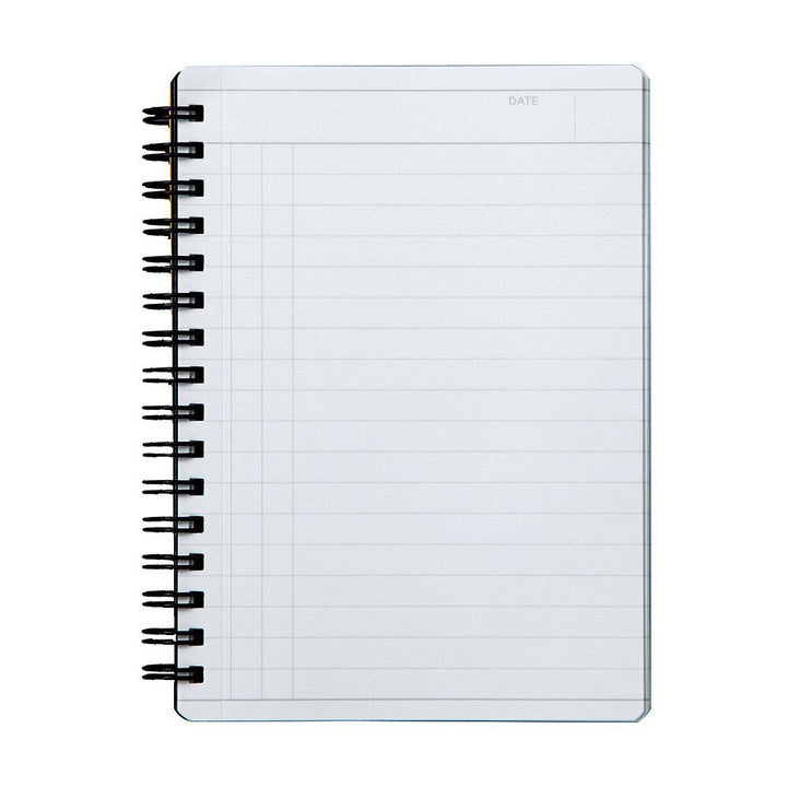Maruman Black Mnemosyne Daily A6 Lined Spiral Notebook 80ct