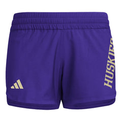 Photo of adidas Women's Huskies Wordmark D4T Woven Short 3" Front.