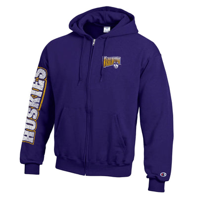 Champion Unisex Washington Huskies Vault Dawg Multi Print Full Zip Hoodie