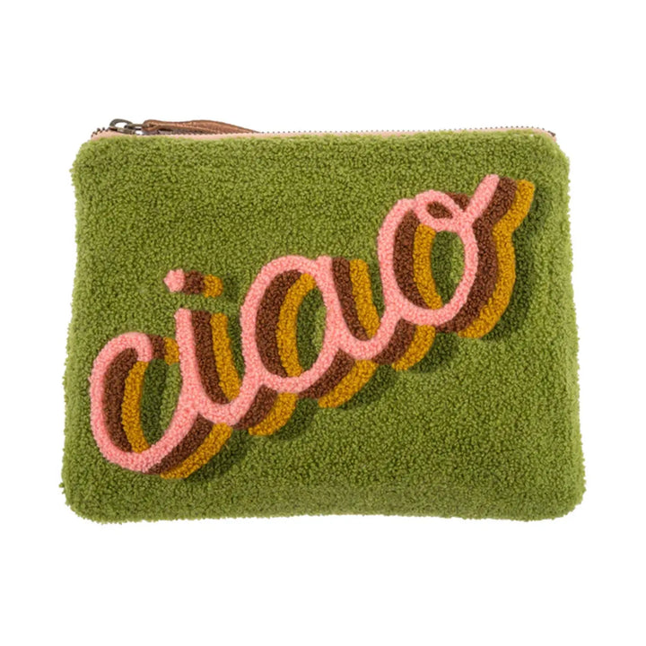 Karma Ciao Embroidered Carry All Pouch