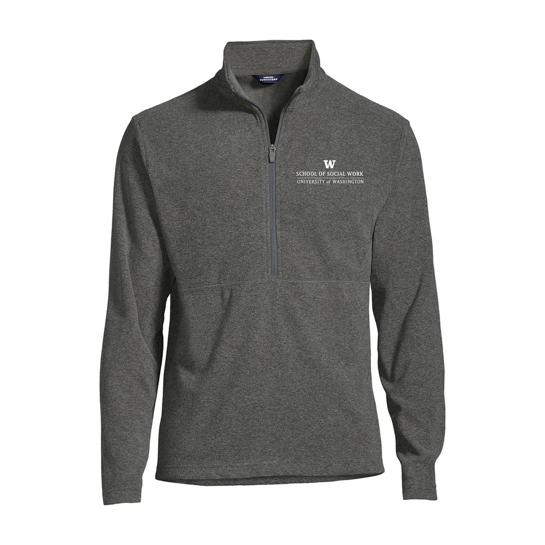 Lands' End Men's UW School of Social Work Thermacheck Fleece Quarter Zip