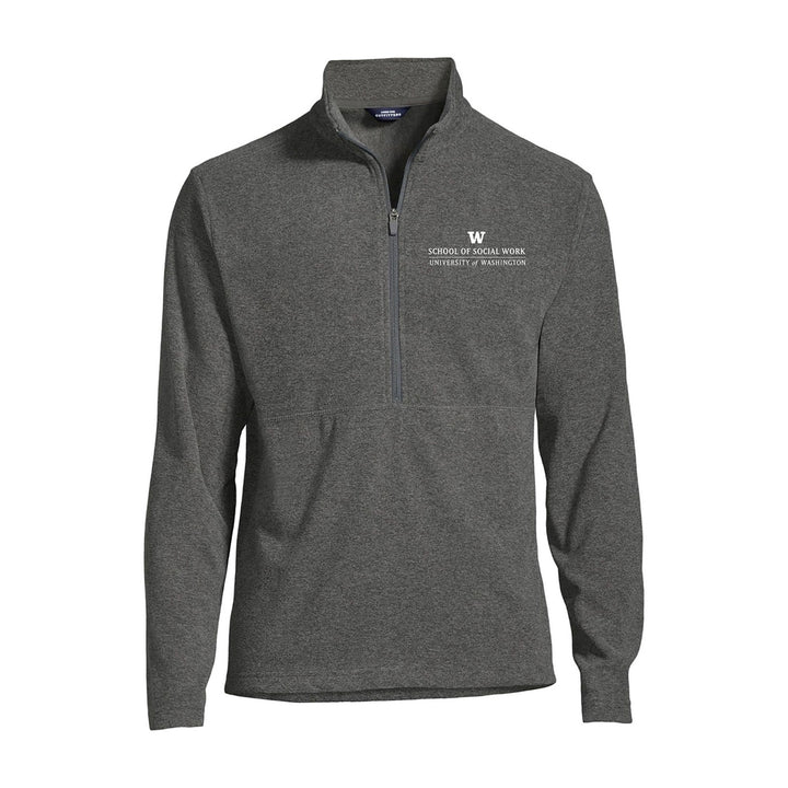 Lands' End Men's UW School of Social Work Thermacheck Fleece Quarter Zip