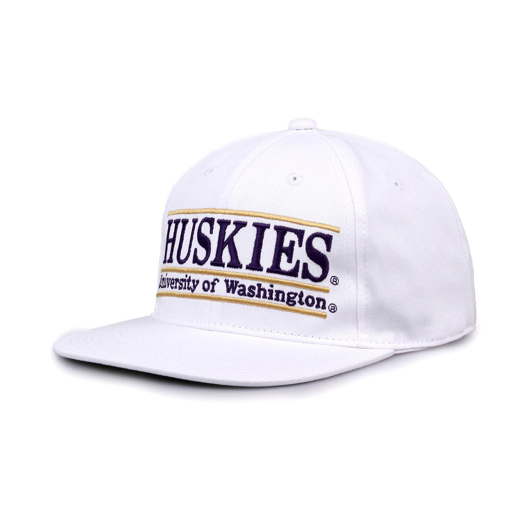 The Game White Huskies Bar Design Snapback Hat
