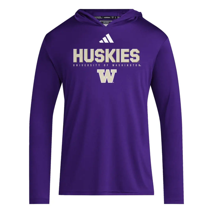 adidas Men's FW25 Huskies W D4T Hooded Long Sleeve Tee