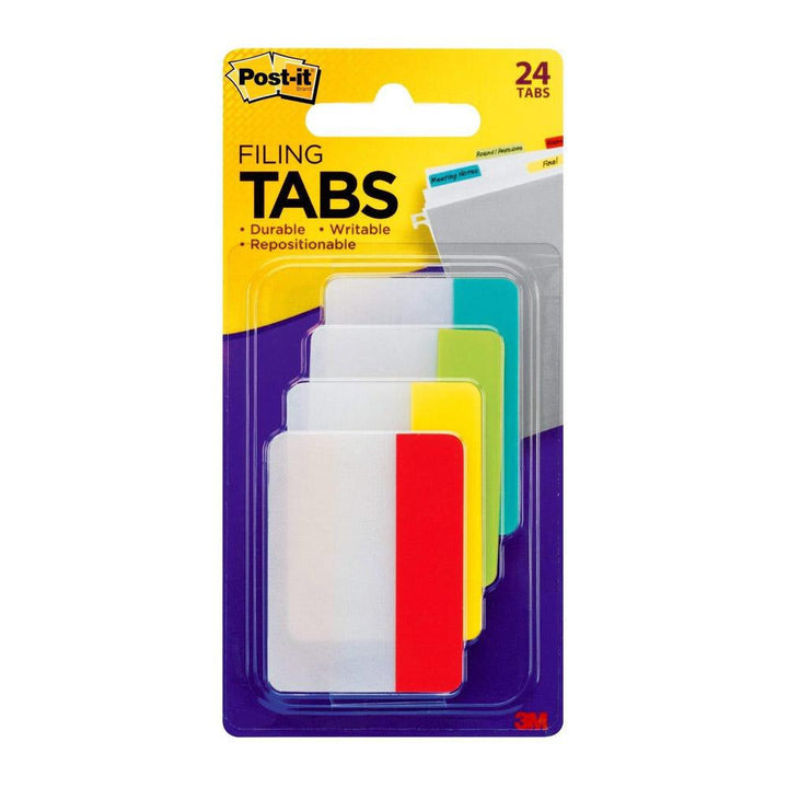 Post-it Four Colors 2.0"x1.5" Tabs 24 Pack