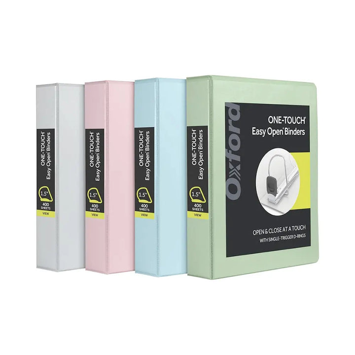 Oxford Assorted Round Ring View Binder