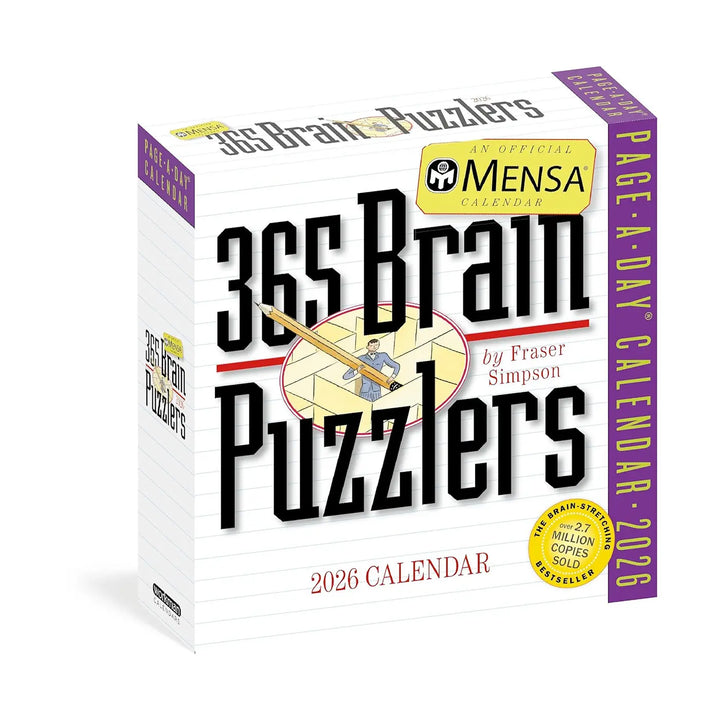 Mensa 365 Brain Puzzlers Page-A-Day Calendar 2026