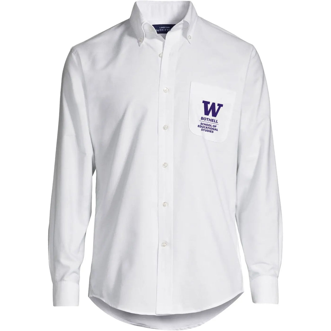 Lands' End Men's UW Bothell School of Educational Studies Long Sleeve Button Down Oxford Shirt – University Book Store Lands' End Men's UW Bothell School of Educational Studies Long Sleeve Button Down Oxford Shirt – University Book Store