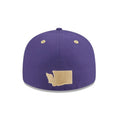 New Era Purple Washington Huskies SS26 Low Profile 59Fifty Fitted Hat Back thumbnail
