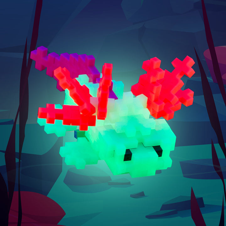 Plus-Plus Axolotl 70 pc Building Block Tube