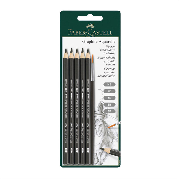 Faber-Castell Aquarelle Graphite Pencil Set 5 piece