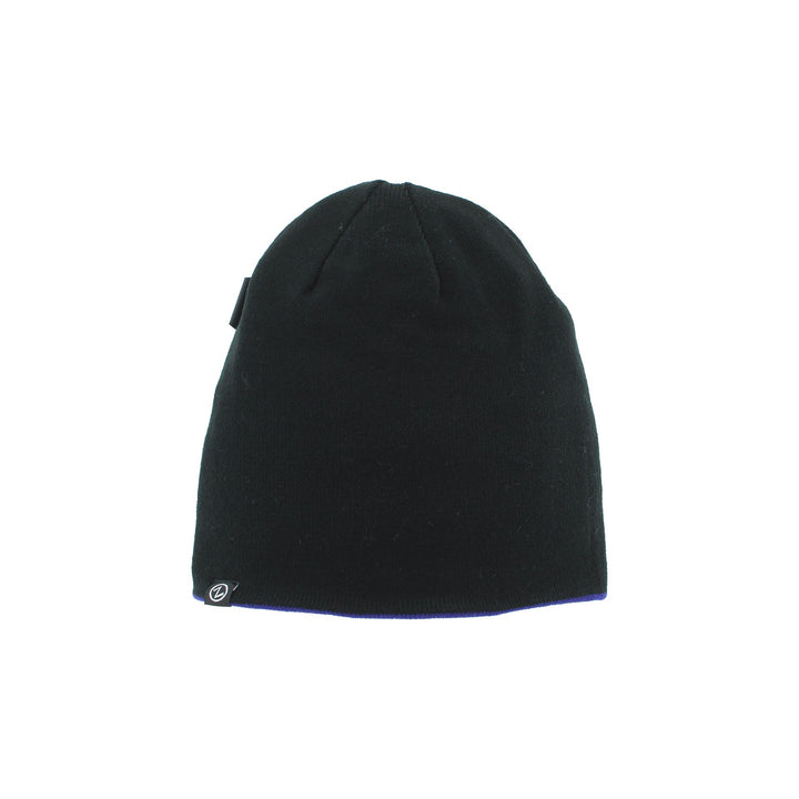 Zephyr Purple Black Big W Reversible Beanie