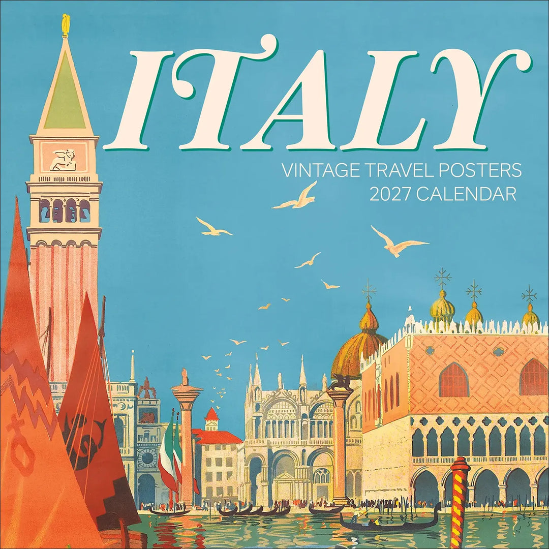Italy Vintage Travel Posters 2027 Wall Calendar