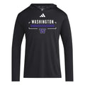 adidas Men's Washington Huskies Icon D4T Hooded Long Sleeve Tee thumbnail