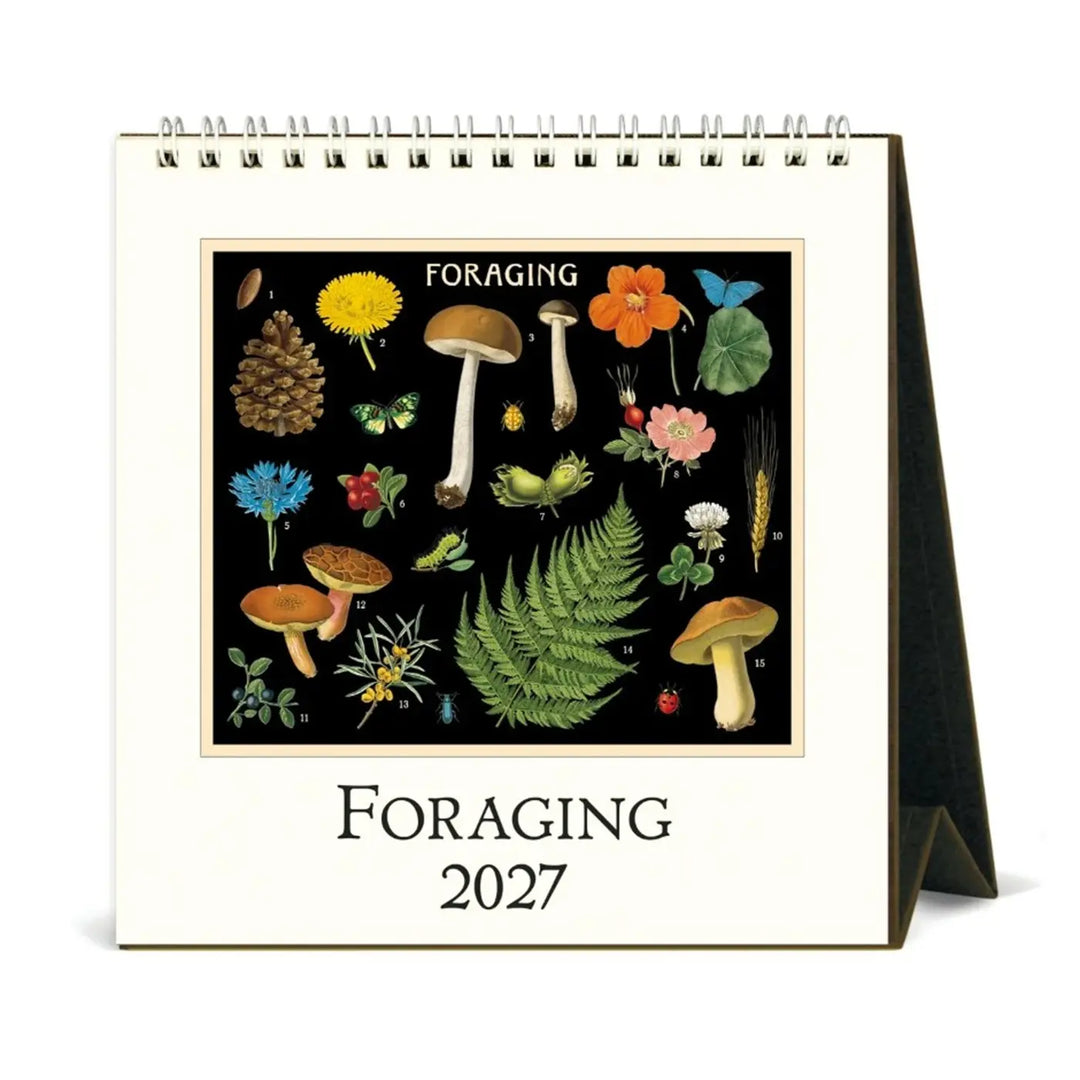 Cavallini Foraging 2027 Desk Calendar