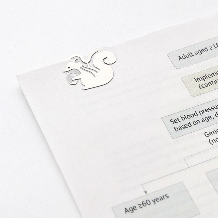 Midori Little Animal Etching E-Clips 16 Count