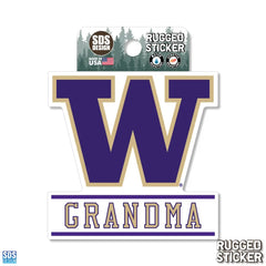 Photo of SDS Purple W Grandma Rugged Sticker 3.5".