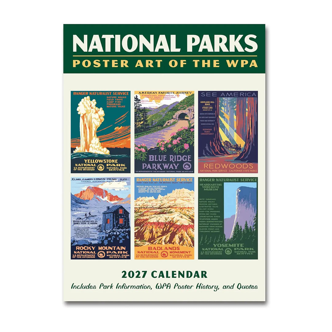2027 National Parks: WPA 8.75 x 12 Calendar