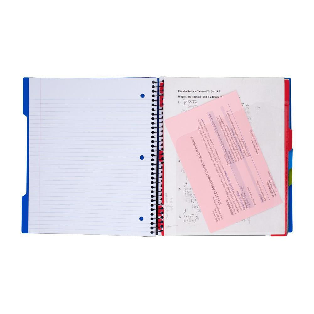 Five Star Advance Assorted 3 Subject College Spiral Notebook