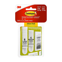 Command White Medium And Large Picture Hanging Strips 16ct