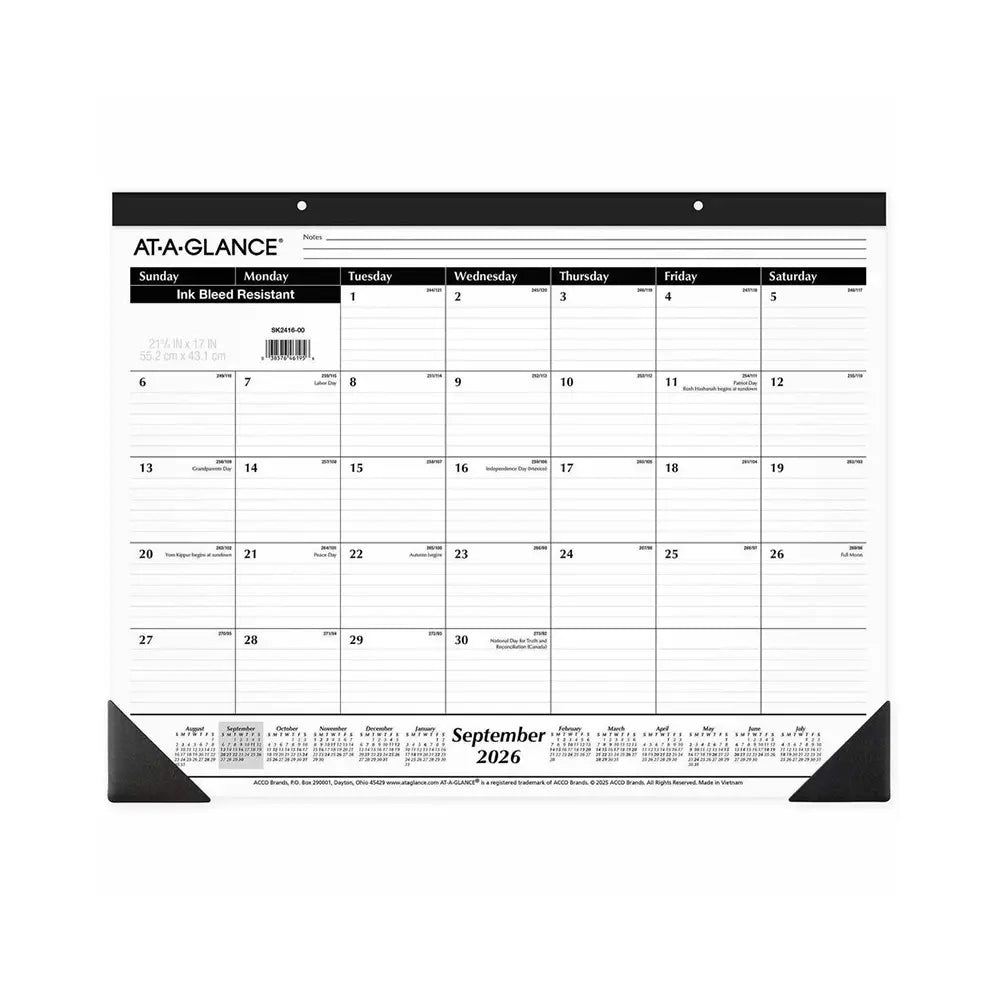 At-A-Glance 2026-2027 21.75" x 17" Monthly Academic Desk Pad