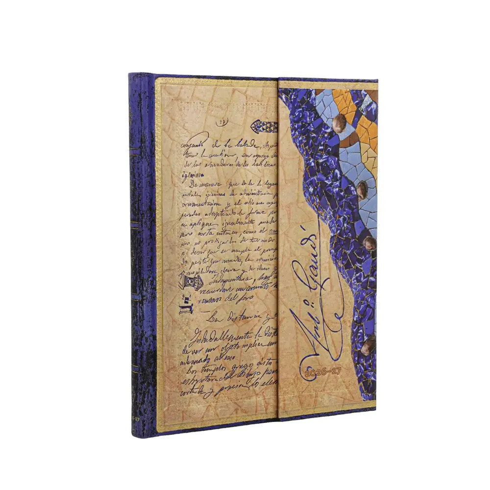 2027 Gaudi, The Manuscript of Reus Ultra Vertical Hardcover 18-Month Weekly Planner