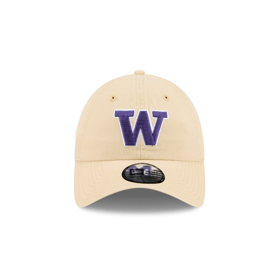 New Era Khaki Washington Huskies W Logo Casual Classic Adjustable Hat