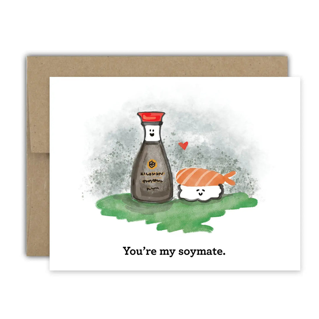 Brightspot Design Soymate Sashimi Greeting Card