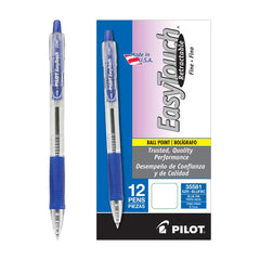 Pilot Easy Touch Retractable Ballpoint Pen Blue Hover