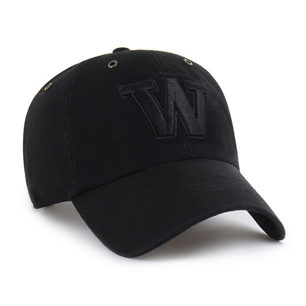 Carhartt x 47 Brand Black Washington Huskies Clean Up Adjustable Hat