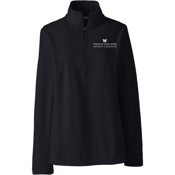 Lands' End Women's UW School of Social Work Thermacheck Fleece Quarter Zip