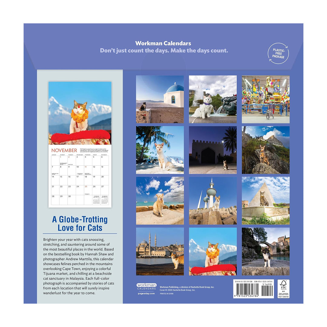 Cats of the World Wall 2027 Calendar