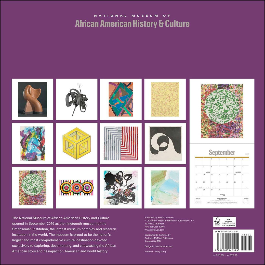 National Museum of African American History and Culture 2026 Wall Calendar