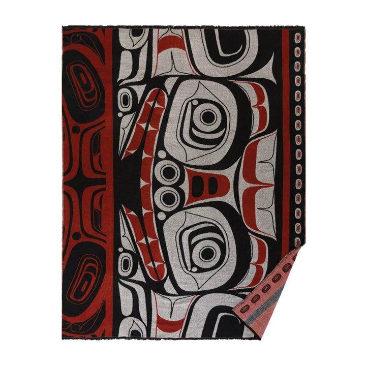 Native Northwest Matriarch Bear Woven Blanket