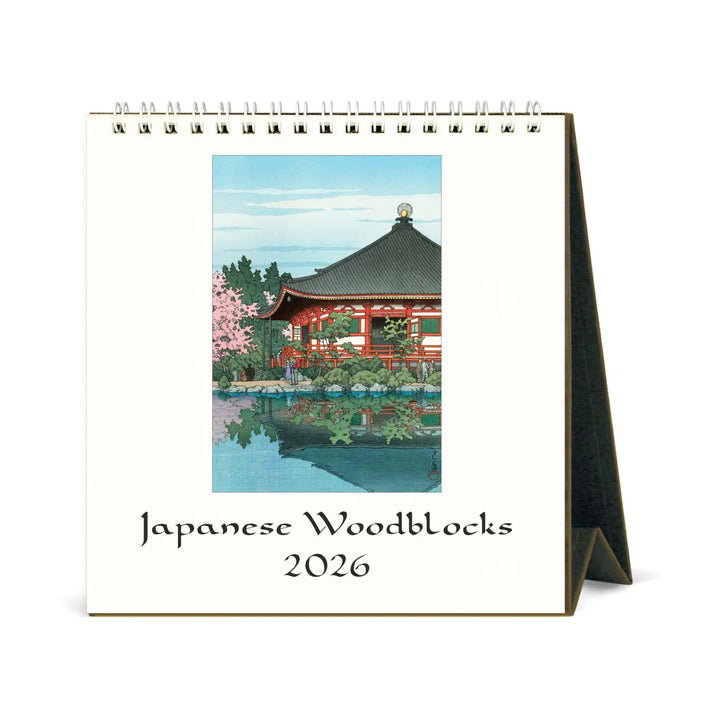 Cavallini Japanese Woodblocks 2026 Desk Calendar