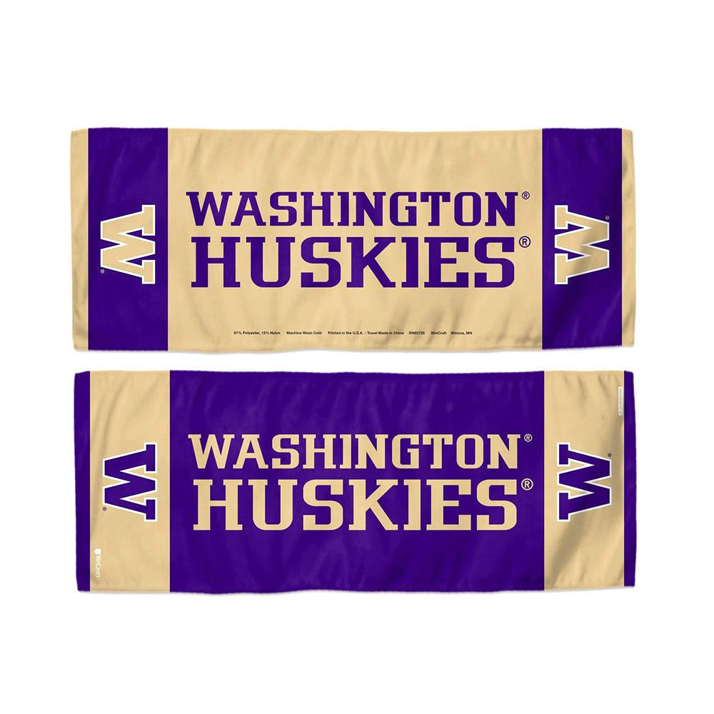 Wincraft Purple Tan Washington Huskies Reversible Cooling Towel 12"x30"