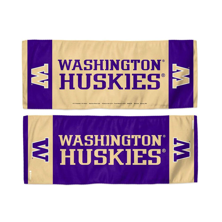 Wincraft Purple Tan Washington Huskies Reversible Cooling Towel 12"x30"