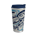 Native Northwest Orca Song Art Travel Mug thumbnail