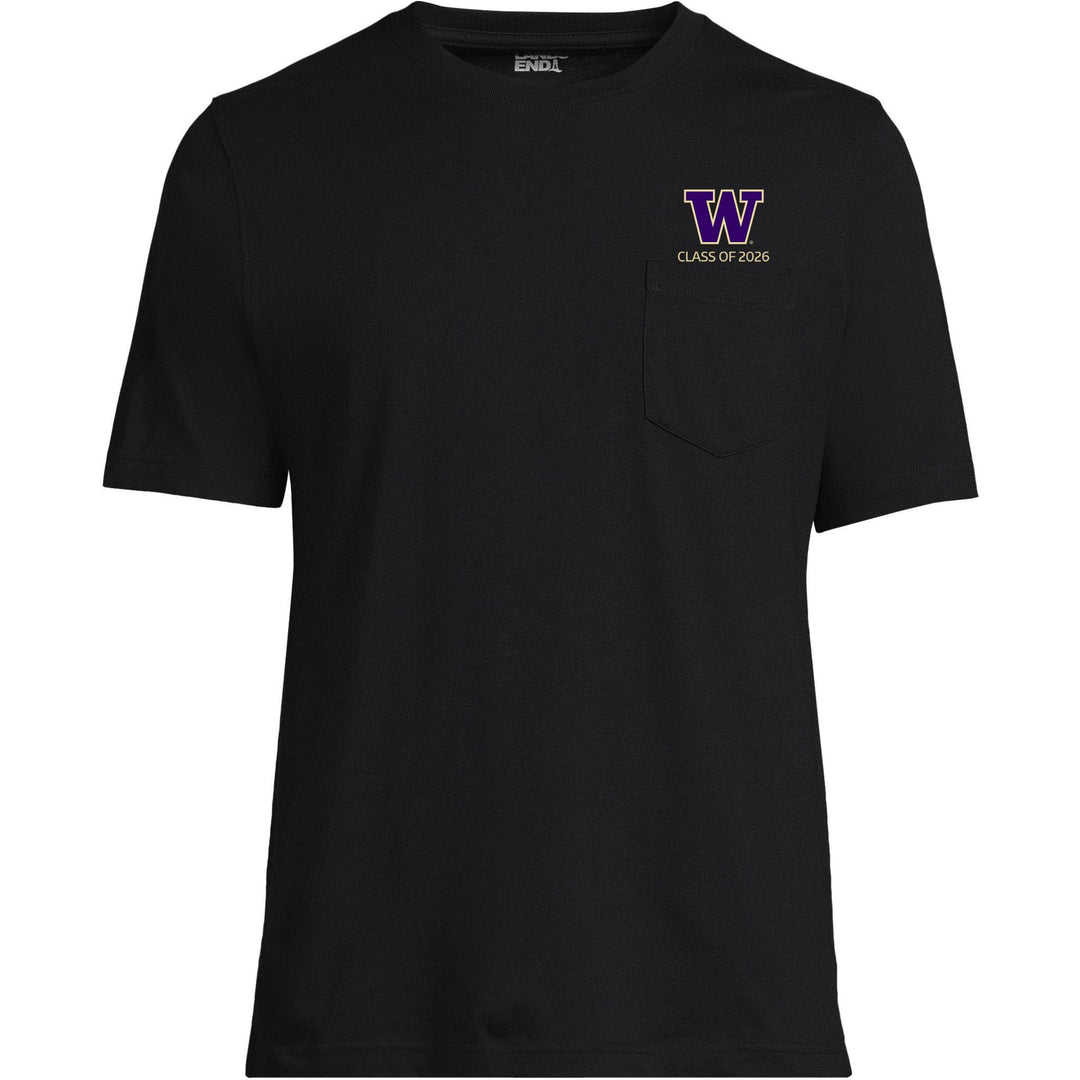 Lands' End Unisex UW Class of 2026 Short Sleeve Pocket T-Shirt