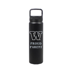 Photo of DROP SHIP Nordic Black W Proud Parent Insulated Stainless Steel Bottle 24oz.