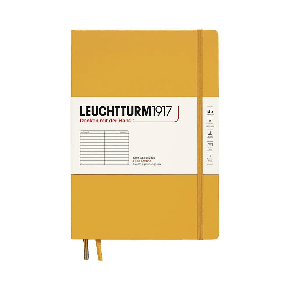 Leuchtturm 1917 B5 Hardcover Composition Notebook 219ct