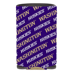 MCM Purple WA Huskies All Over Britepix Koozie Can Cooler