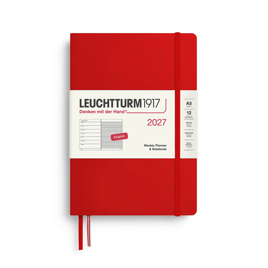 Leuchtturm 2027 A5 Weekly Hardcover Planner Notebook