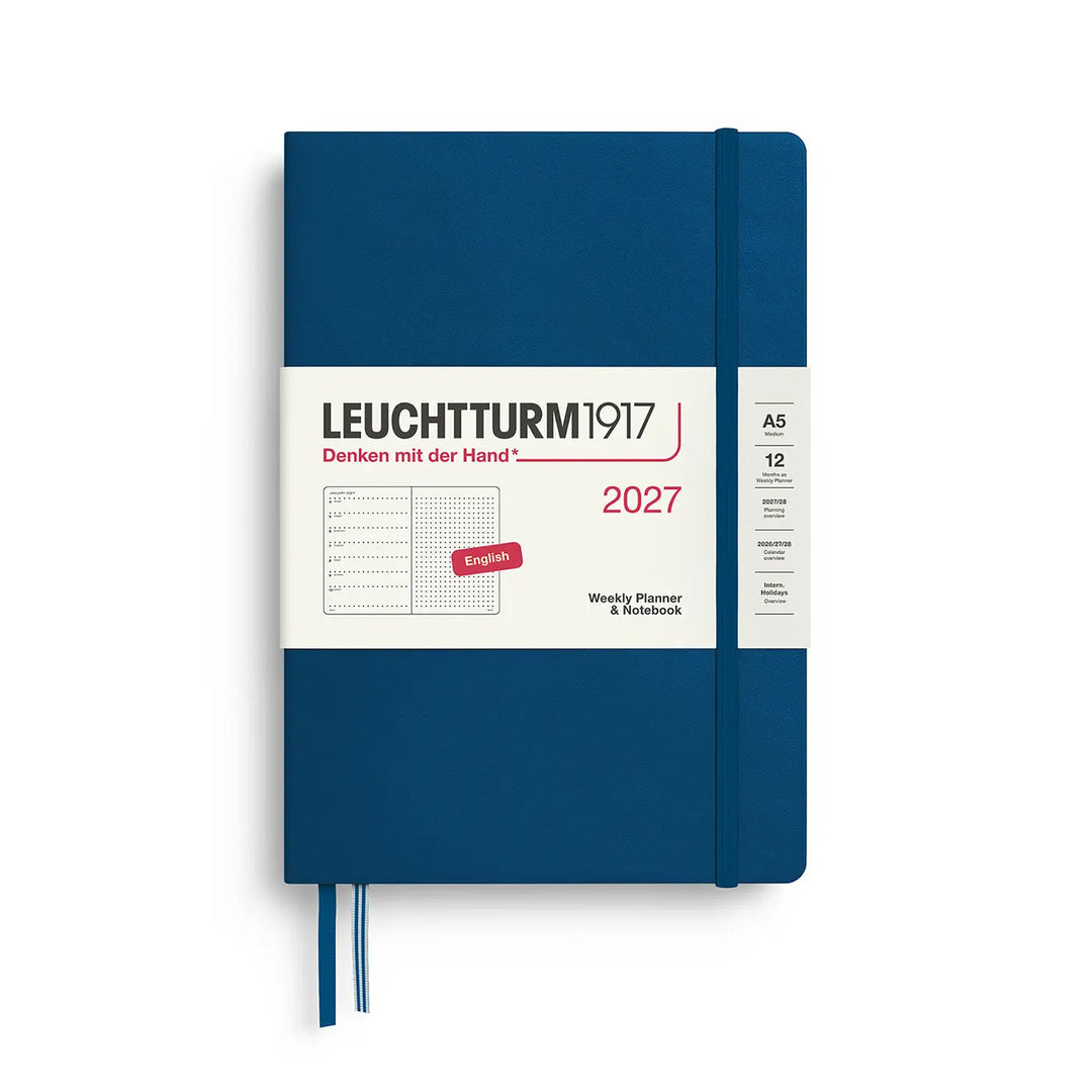 Leuchtturm 2027 Dotted A5 Weekly Hardcover Planner Notebook