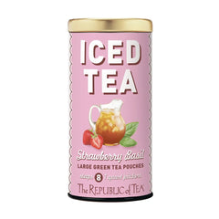 Photo of Republic of Tea Organic Strawberry Basil Iced Tea.