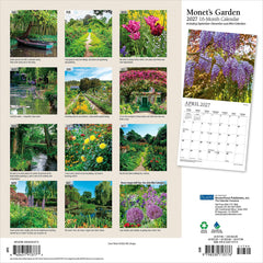 2027 Monet's Garden Wall Calendar Hover