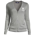 Lands' End Women's UW Bothell Interdisciplinary Arts & Sciences Cotton Modal Long Sleeve V-neck Cardigan Sweater thumbnail