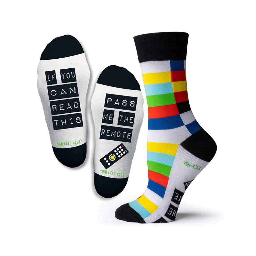 Two Left Feet Remote Control Freak Socks Small