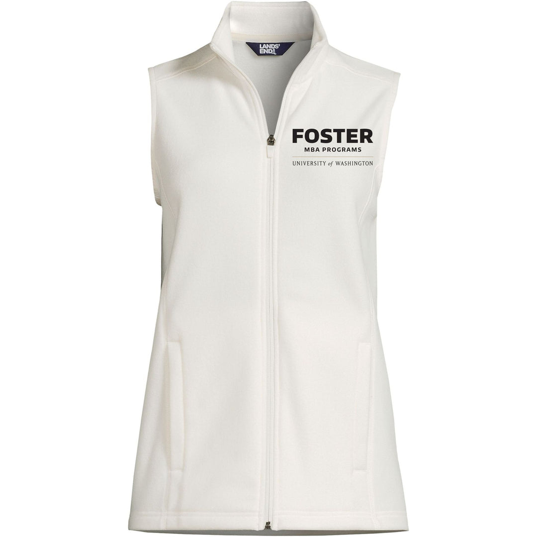 Lands' End Women's UW Foster MBA Programs ThermaCheck Fleece Vest