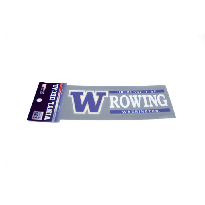 SDS W U of W Rowing Vinyl Decal 6" x 2"